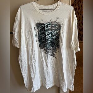 Men’s Calvin Klein 3XLT white graphic T-shirt NWT